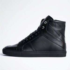 Zadig & Voltaire High Flash leather black sneakers
